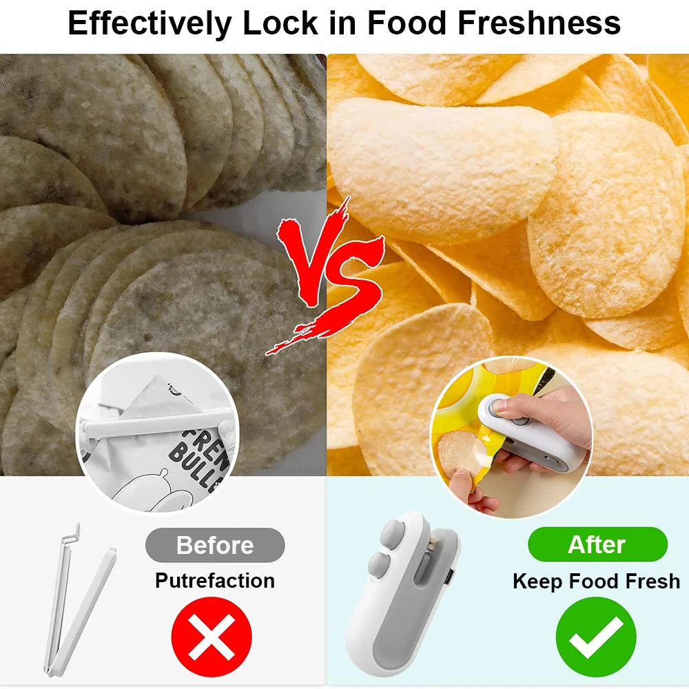 PocketCloser™|Sluit allerlei soorten plastic zakken houd eten langer vers